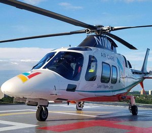 No patients were aboard when the AgustaWestland A-109 helicopter crashed in foggy conditions near Brainerd, about 127 miles (204 kilometers) northwest of Minneapolis. (Photo/North Memorial Health Air Care)