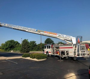 A passerby spotted the blaze and reported it to the fire department. (Photo/American Township Fire Department)