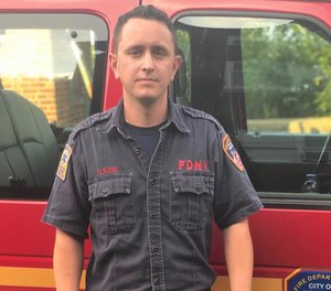 Clinton, who joined the FDNY 2 1/2 years ago and is normally assigned to Engine 275 in Jamaica, said he was glad he was in the right place at the right time.