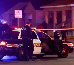 Wichita police investigate a call of a possible hostage situation near the corner of McCormick and Seneca in Wichita, Ks Thursday night 12/28.