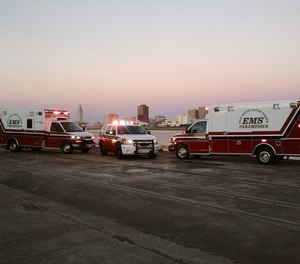East Baton Rouge Parish EMS' virus strike team of 22 paramedics responds exclusively to calls involving confirmed or suspected COVID-19 cases. (Photo/East Baton Rouge Parish EMS Facebook)