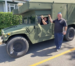 First responders will now also use the Humvee to respond to emergencies during floods and other severe weather conditions. (Photo/Nahant Emergency Management Agency)