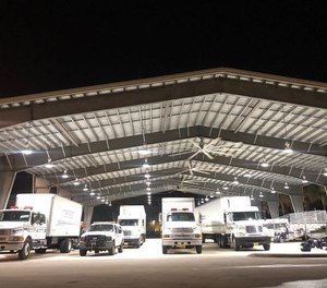 The USAR team set up to deploy to the Caribbean. (Photo/Miami-Dade Fire Rescue)