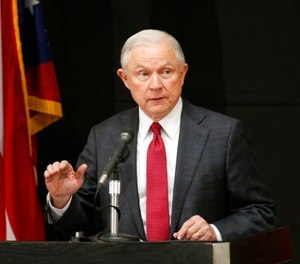 In this Aug. 2, 2017 file photo, Attorney General Jeff Sessions speaks in Columbus, Ohio. Sessions moved Thursday, Aug. 3, 2017, to again punish so-called sanctuary cities, this time threatening to deny federal crime-fighting resources to four cities beset by violence if they don’t step up efforts to help detain and deport people living in the country illegally. (AP Photo/Jay LaPrete, File)