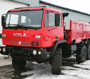 General Truck Body will introduce a highly-modified Acela Monterra 6x6 High Water/Flood Rescue Truck at the 2019 Fire Department Instructor’s Conference trade show April 8-13 in Indianapolis, booth #9249. (Photo/General Truck Body)