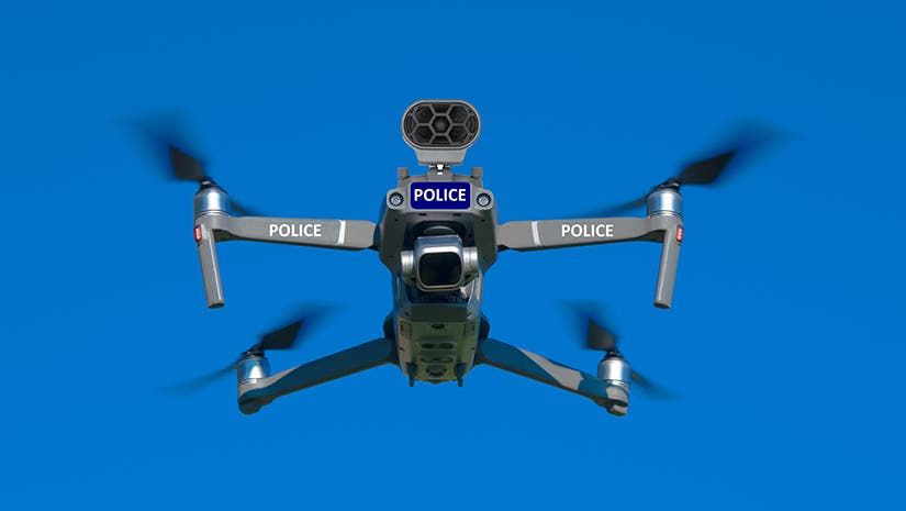 police spy drones