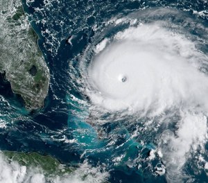 The Category 5 storm was bearing down on the Bahamas Saturday morning and slated to approach Florida around Wednesday. (Photo/NOAA NWS National Hurricane Center)