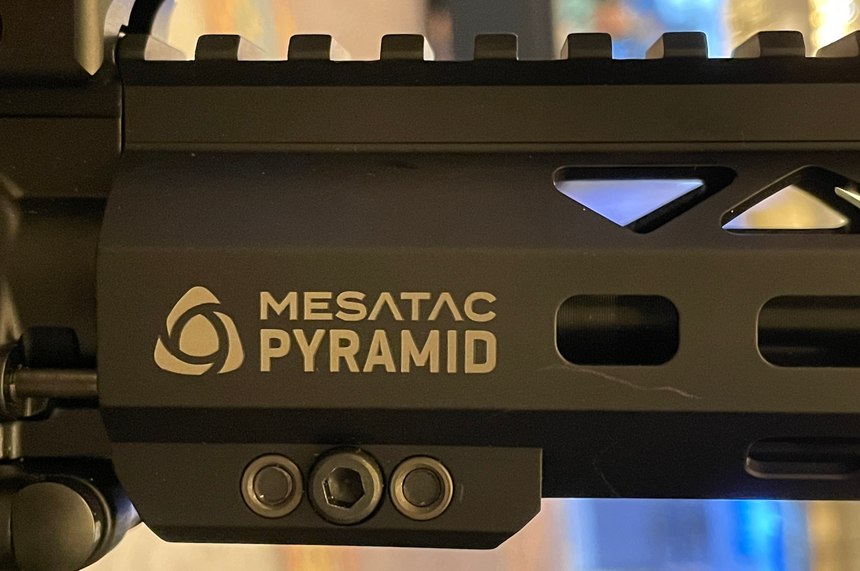 Pyramid M-LOK compatible floating handguard.