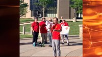 Kan. city firefighters, supporters protest over wages
