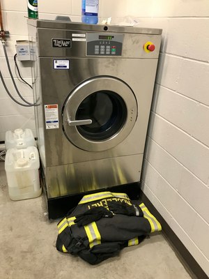 If gear is exposed to unusual or difficult to remove contaminants, then specialized cleaning may needed.