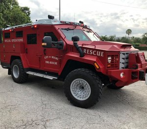 Miami Fire Rescue uses its armored vehicle to help rescue victims during hurricanes. The San Antonio Fire Department is currently seeking to purchase an armored vehicle, which could be used to transport patients out of the hot zone during active shooting events.