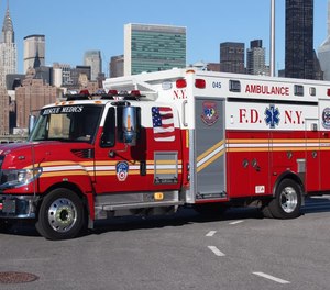 An FDNY EMT is accused of padding his overtime sheets to the point that he doubled his salary in 2019. The EMT was placed on restrictive duty pending an internal investigation. (Photo/FDNY Facebook)