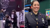Watch: NYPD cop sprints through Times Square with 4-year-old shooting victim