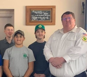 Davidson County Rescue Squad Paramedic Richard Montgomery (right) died in the line of duty in April after having a severe anaphylactic reaction to a bite or sting and going into cardiac arrest during a medical call. He was an Army veteran and ran the Juniors Program at Davidson County Rescue Squad.