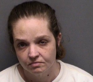 A paramedic told investigators that Diana Prater told him she started the fire, using hand sanitizer, an aerosol can and matches to light engulf her mattress in flames, the affidavit says. (Photo/Bexar County Jail)
