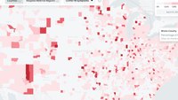 Facebook map tracks those reporting virus symptoms by county