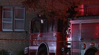 Chicago fire engine crashes into house