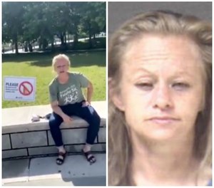 Rachel Dawn Ruit, 41, was in critical condition at Mission Hospital in Asheville as of Tuesday morning, according to the city’s police department. Pruit's mugshot is from a July 4 incident in which she was charged with simple assault, disorderly conduct and second-degree trespass. (Photo/Asheville Police Department)