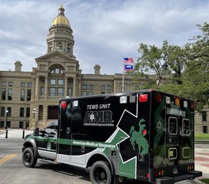 The new wrap on an older ambulance is for TEMS support at SWAT incidents.
