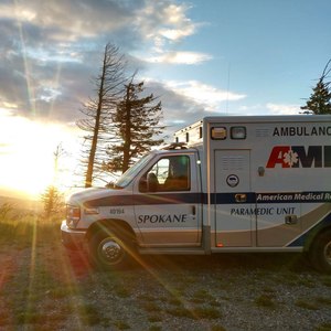 Members of the Spokane Fire Department, paramedics with American Medical Response and Spokane police officers responded to the scene.