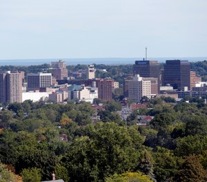 The skyline is seen on Monday, Sept. 21, 2015, in Syracuse, N.Y.