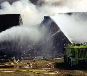 This undated photo provided by the FBI shows damage to the Pentagon caused during the 9/11 attacks. The FBI released a group of photos on March 30, 2017, showing the aftermath of the hijacked American Airlines Flight 77 crash into the Pentagon.