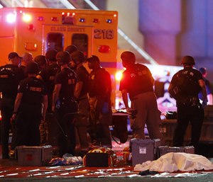 Las Vegas police on Wednesday released 911 calls from the October shooting at the Route 91 Harvest country music festival.