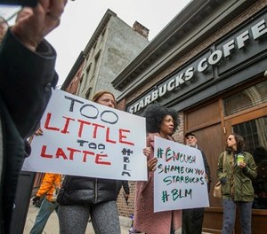What can police leaders learn from the coffee giant’s response to accusations of racism? (Michael Bryant/The Philadelphia Inquirer via AP)