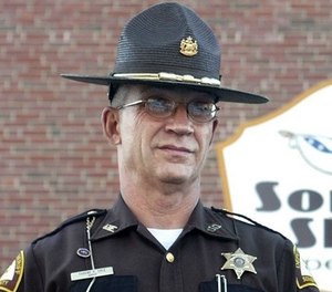 This 2007 photo shows Somerset County Cpl. Sheriff Eugene Cole , who was killed early Wednesday, April 25, 2018, in Norridgewock, Maine.