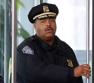 In this Jan. 20, 2015 file photo, Boston Police Superintendent-in-Chief William Gross walks through a door of a hospital in Boston. Gross will succeed Police Commissioner William Evans, who announced his retirement from the force on Monday, July 23, 2018. (AP Photo/Steven Senne, File)