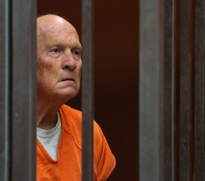 In this May 29, 2018, file photo, Joseph DeAngelo stands in a Sacramento, Calif., jail court. (Paul Kitagaki Jr./The Sacramento Bee via AP, Pool, File)