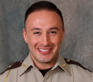 Officer Jaime Morales sustained critical injuries in the incident. (Scott County Sheriff's Office via AP)