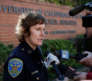 Authorities say bomb threats sent to dozens of schools, universities and other locations across the U.S. appear to be a hoax. (AP Photo/Jeff Chiu)
