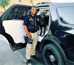 This undated photo provided by the Newman Police Department shows officer Ronil Singh of Newman Police Department who was killed by an unidentified suspect. The Stanislaus County Sheriff's Department said Singh was conducting a traffic stop early Wednesday, Dec. 26, 2018, in the town of Newman, Calif. when he called out