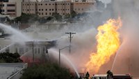Gas line explosion in San Francisco sets buildings on fire