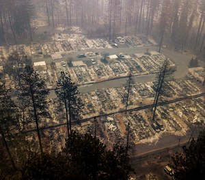 In this Thursday, Nov. 15, 2018, file photo, residences leveled by the wildfire line a neighborhood in Paradise, Calif. More than 2.7 million Californians live in areas that are at very high risk for wildfires. One in 12 homes in California are at high risk of burning in a wildfire. The more information we can share about where and how we're falling short, the quicker we can come together on potential solutions. (AP Photo/Noah Berger, File)