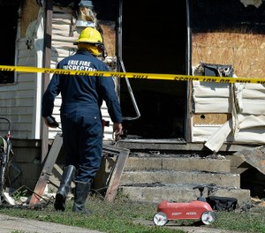 An early morning fire in northwestern Pennsylvania claimed the lives of multiple children and sent another person to the hospital. (Photo/Greg Wohlford, Erie Times-News via AP)