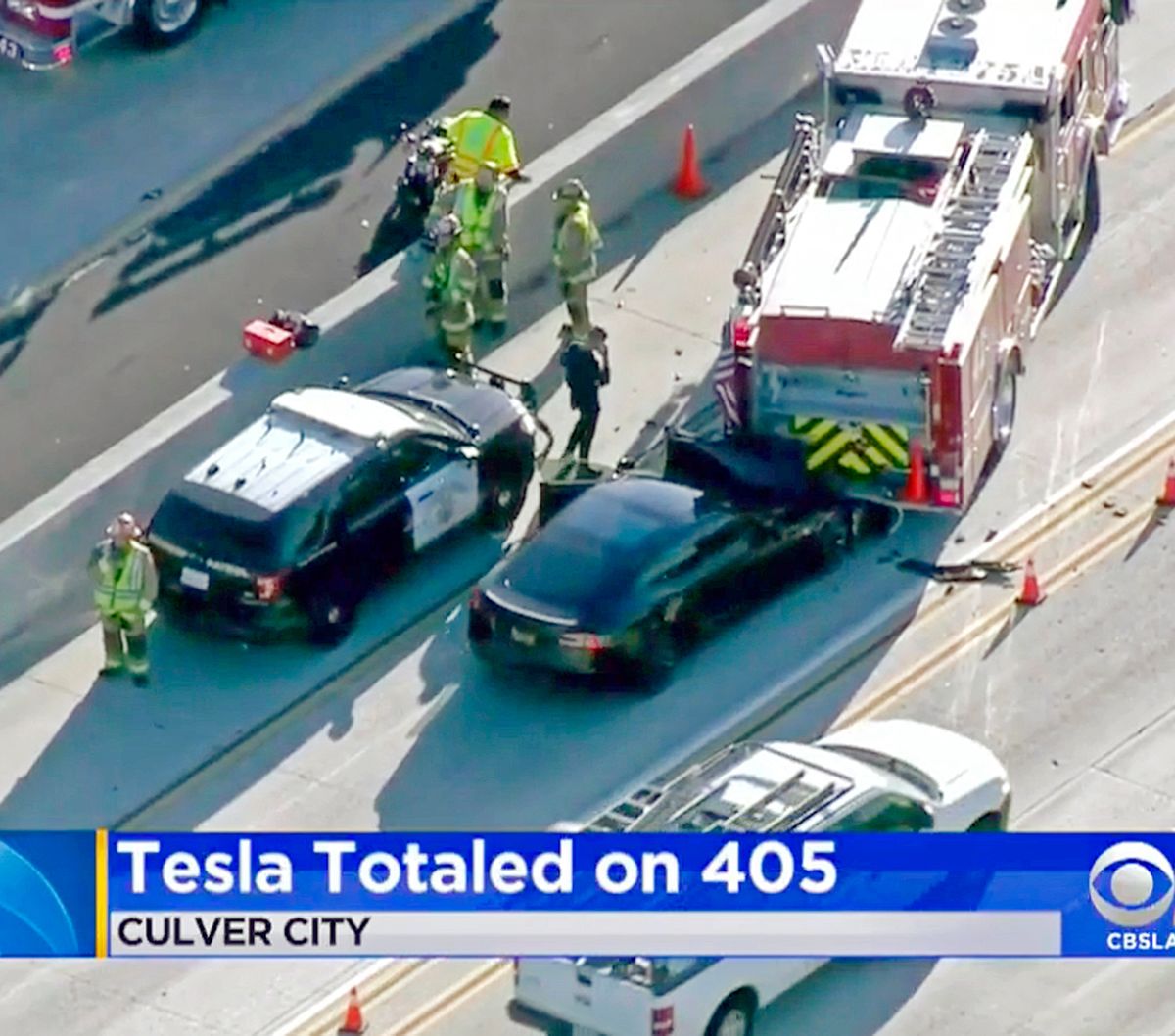 NTSB: Tesla On Autopilot When It Hit Calif. Fire Truck