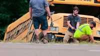 1 dead, 8 children injured in Miss. school bus crash