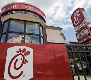 This July 19, 2012, file photo shows a Chick-fil-A fast food restaurant in Atlanta.