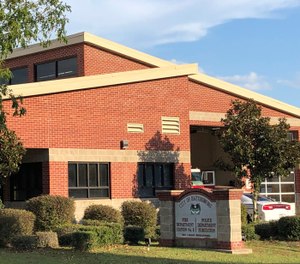 This Oct.10, 2019 photo shows Fire Station 8 in Hattiesburg, Miss., where a noose was found in the locker of a white firefighter. (AP Photo/Rebecca Santana)