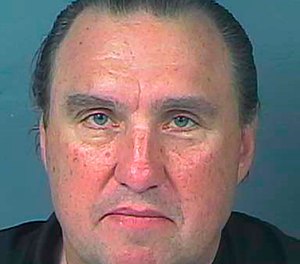This Monday, March 30, 2020, booking photo provided by the Hernando County Jail shows Rodney Howard-Browne, pastor of The River Church. (Hernando County Jail via AP)
