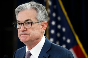 In this March 3, 2020 photo, Federal Reserve Chair Jerome Powell pauses during a news conference in Washington. Image: AP Photo/Jacquelyn Martin