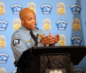 Minneapolis Police Chief Medaria Arradondo addresses the media where he discussed police reforms, Wednesday, June 10, 2020 in Minneapolis.