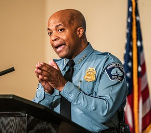 In this June 10, 2020 file photo, Minneapolis Police Department Chief of Police Medaria Arradondo, speaks in Minneapolis.