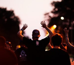Protesters march against the Sunday police shooting of Jacob Blake in Kenosha, Wis., Wednesday, Aug. 26, 2020.