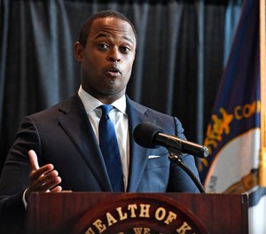 Kentucky Attorney General Daniel Cameron addresses the media following the return of a grand jury investigation into the death of Breonna Taylor, in Frankfort, Ky., Wednesday, Sept. 23, 2020.
