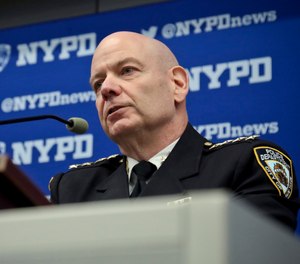 In this Feb. 13, 2019 file photo, Terence Monahan, the New York Police Department's Chief of Department, addresses the media during a news conference in New York.