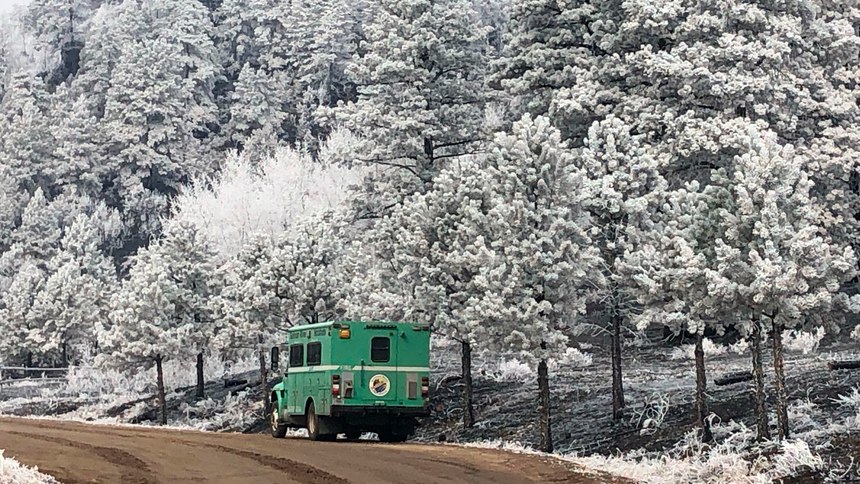 Just days after the East Troublesome Fire meteoric spread, the area was blanketed with snow.