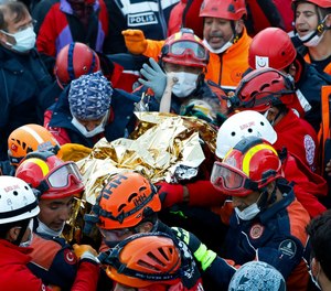 Rescue workers performed the delicate task of extricating the girl, Elif, from the rubble of an apartment building in the Turkish coastal city of Izmir, disaster management agency AFAD said